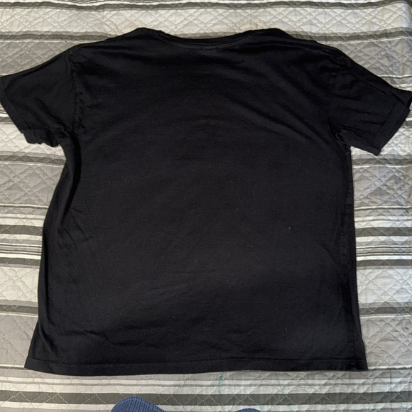 Vibe N’ JUNIOR’S WOMEN BLACK PURPLE PINK FAIRY SHORT SLEEVE CREWNECK GRAPHIC TEE - Picture 4 of 4